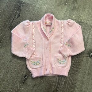 Vintage pink baby sweater